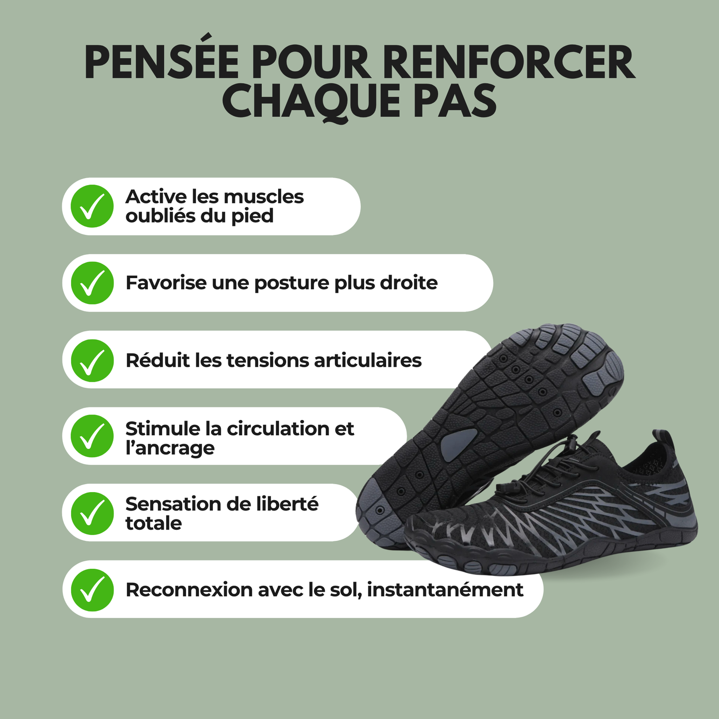 Chaussures pieds nus Terraia™ – Libérez vos pieds, ancrez votre posture